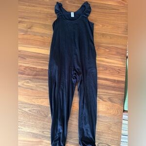 SMITH Black Sleeveless Jumpsuit with Fitted Silhouette